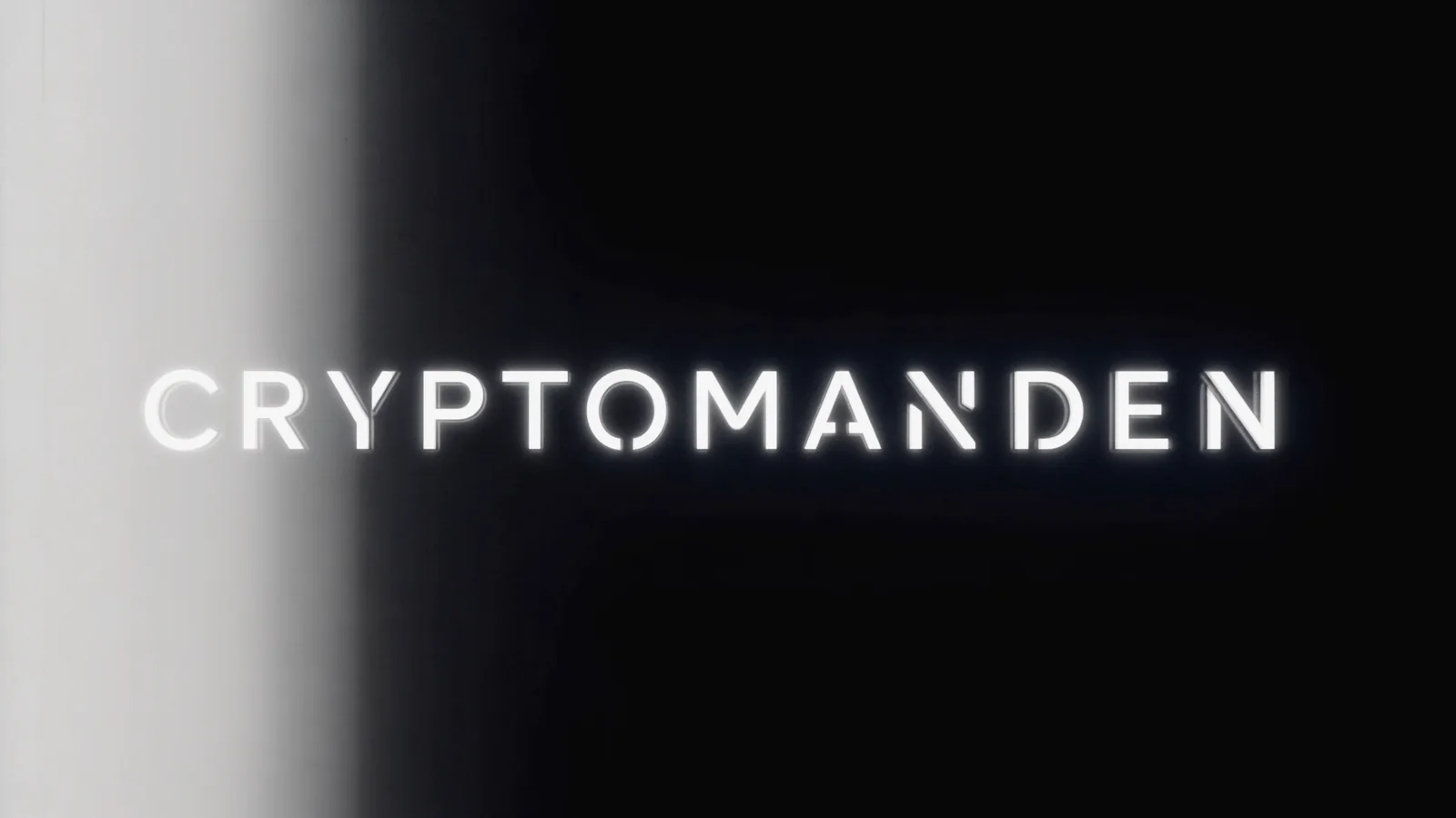 Cryptomanden sort-hvid brandgrafik